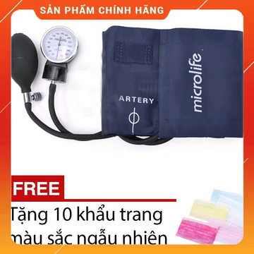 Máy đo huyết áp cơ Microlife AG120 + Tặng 10 khẩu trang màu sắc ngẫu nhiên