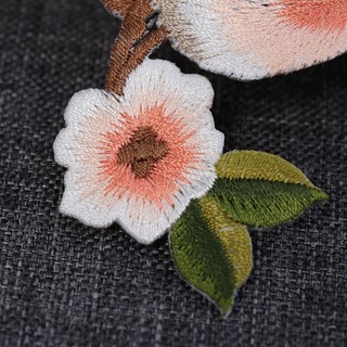 1 Miếng Dán Ủi Thêu Hình Chim Sắc sảo - Kích thước 6.8cm x 8.5cm