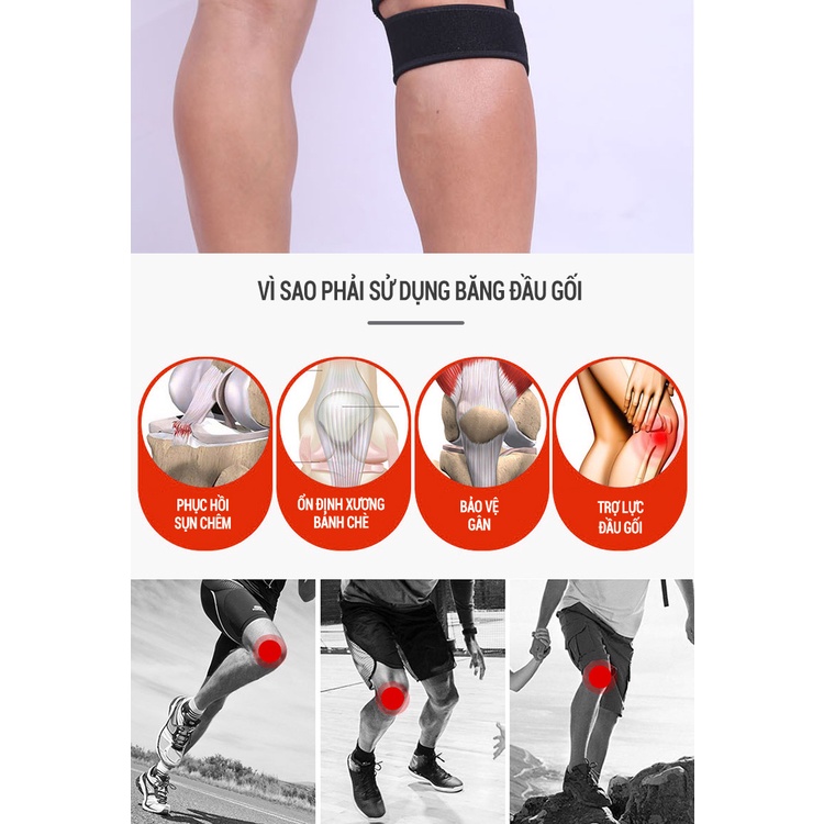 Đai bảo vệ khớp gối co giãn, bó gối thoáng khí GoodFit GF523K