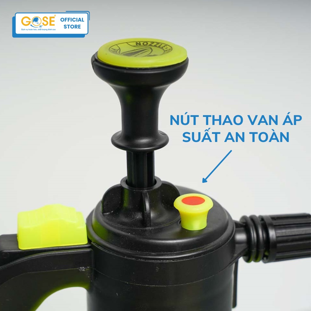 Ảnh Bình nước tưới cây cảnh 2L/3L GOSE bình phun sương đồ làm vườn cao cấp siêu bền 4