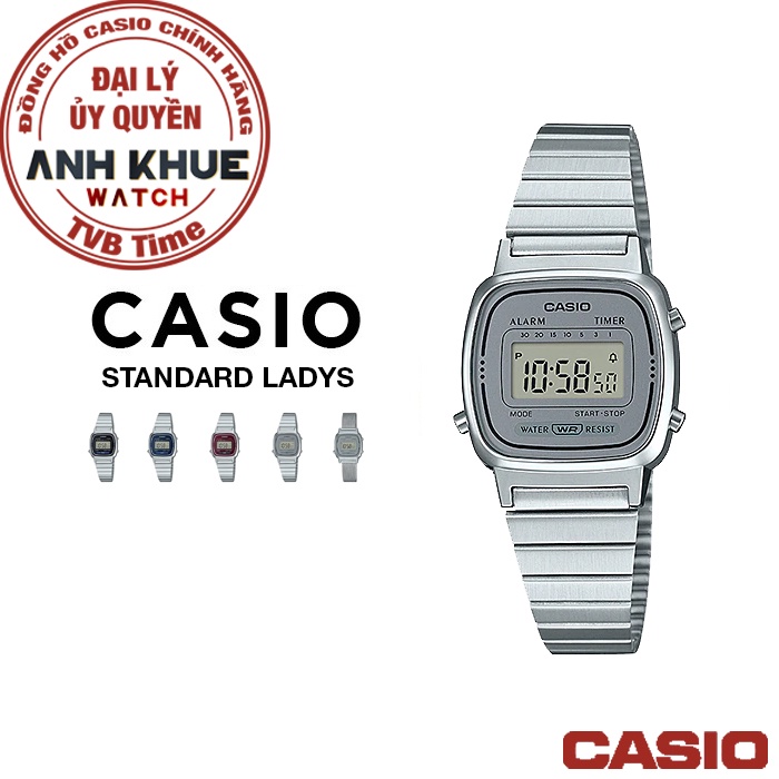 Đồng hồ nữ dây kim loại Casio chính hãng Anh Khuê LA670 Series (24mm)