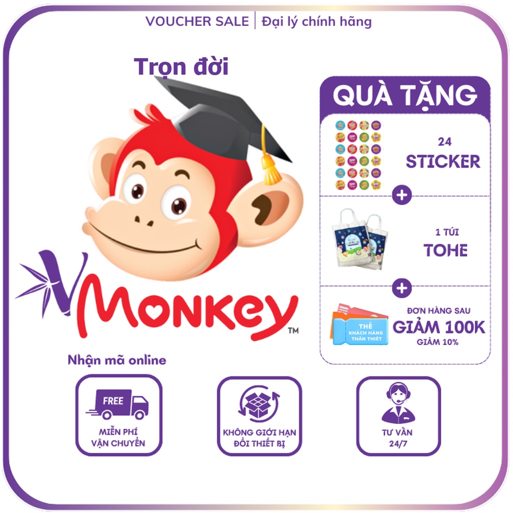Vmonkey Trọn đời - Bộ tiếng Việt tương tác chuẩn bộ Giáo dục | Shopee ...