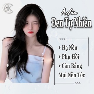 Thuốc Nhuộm Tóc Màu Đen Tự  Nhiên | Đen Tuyền | Lên Từ Mọi Nền Tóc 100G- Khanh.Color