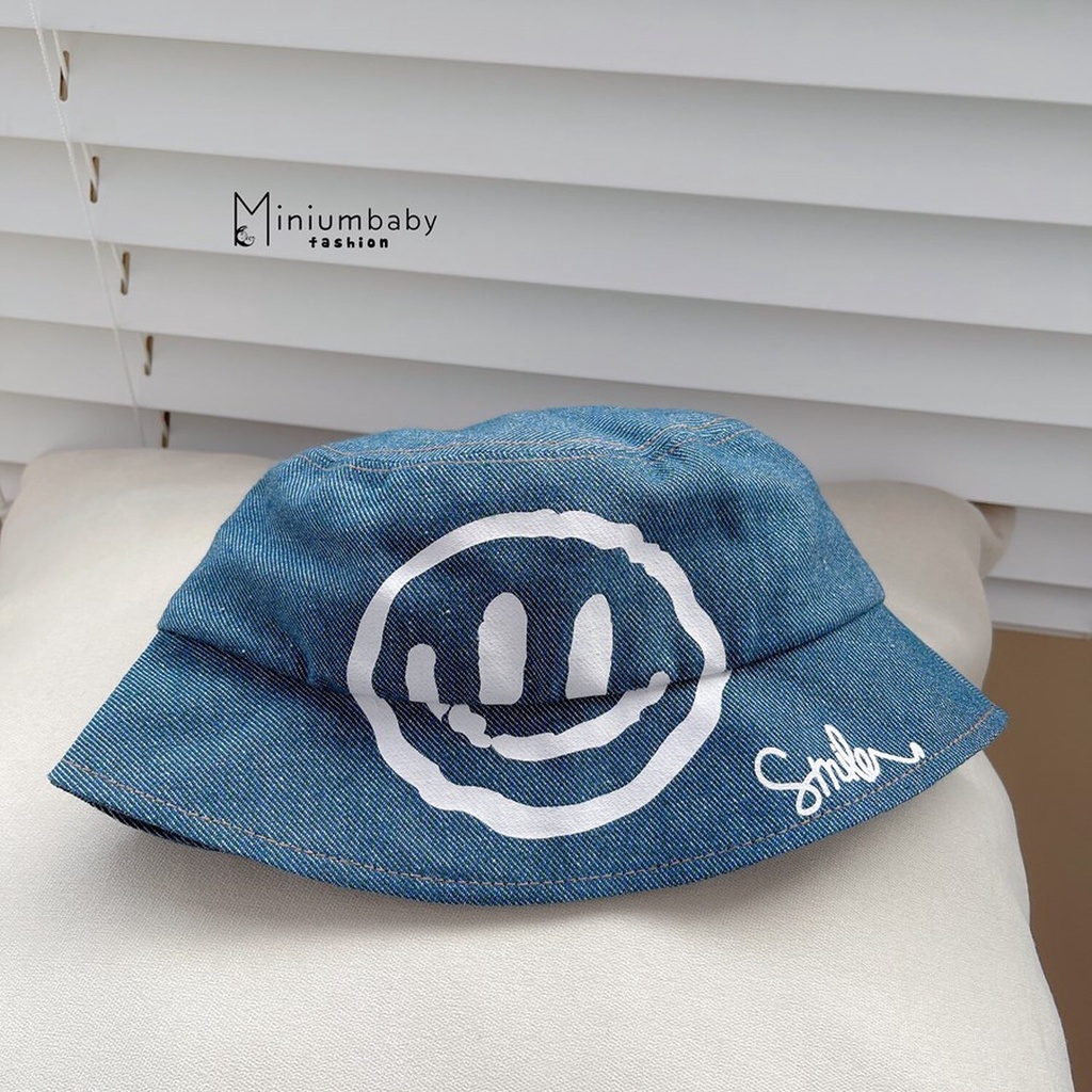 Mũ bucket hàn quốc cho bé trai, bé gái, mũ thời trang, nón chống năng trẻ em unisex miniumbabyfashion M1231