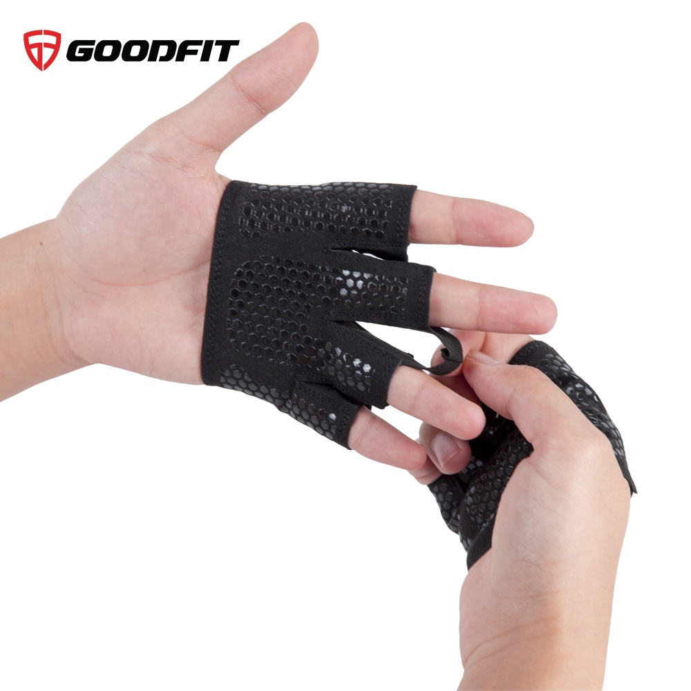 Găng tay tập gym nam nữ xỏ ngón GoodFit GF204G