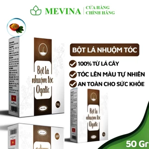 Thuốc Nhuộm Tóc Phủ Bạc Thảo Dược Ogatic, Bột Lá Nhuộm Tóc Từ Thiên Nhiên