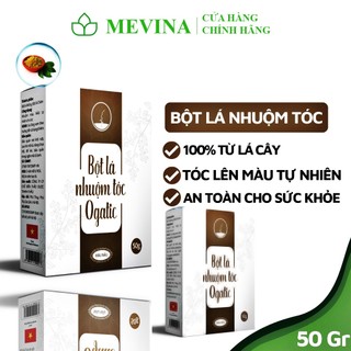 [Combo 2 Hộp] Thuốc Nhuộm Tóc Phủ Bạc Thảo Dược Ogatic, Bột Lá Nhuộm Tóc Từ Thiên Nhiên