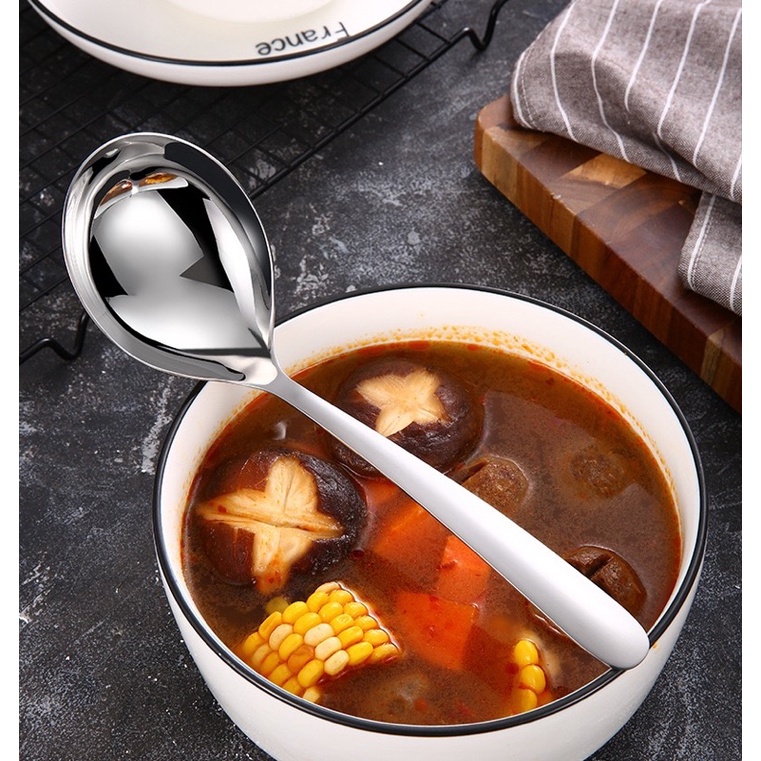 Muôi múc canh inox 18/10 (304)muôi lỗ kích thước 24.5cmx 7.5cm