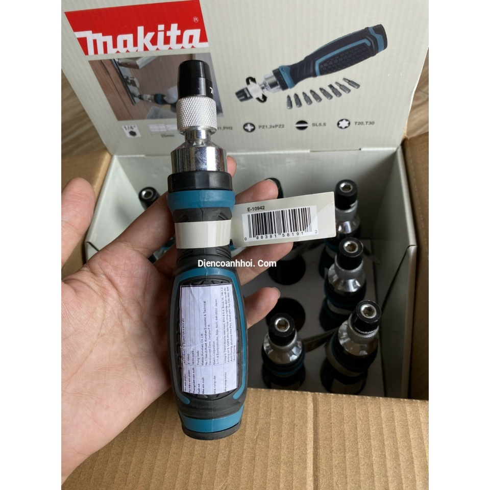 Tua vít tự động kèm mũi vặn Makita E-10942 (8 chi tiết) | Shopee Việt Nam