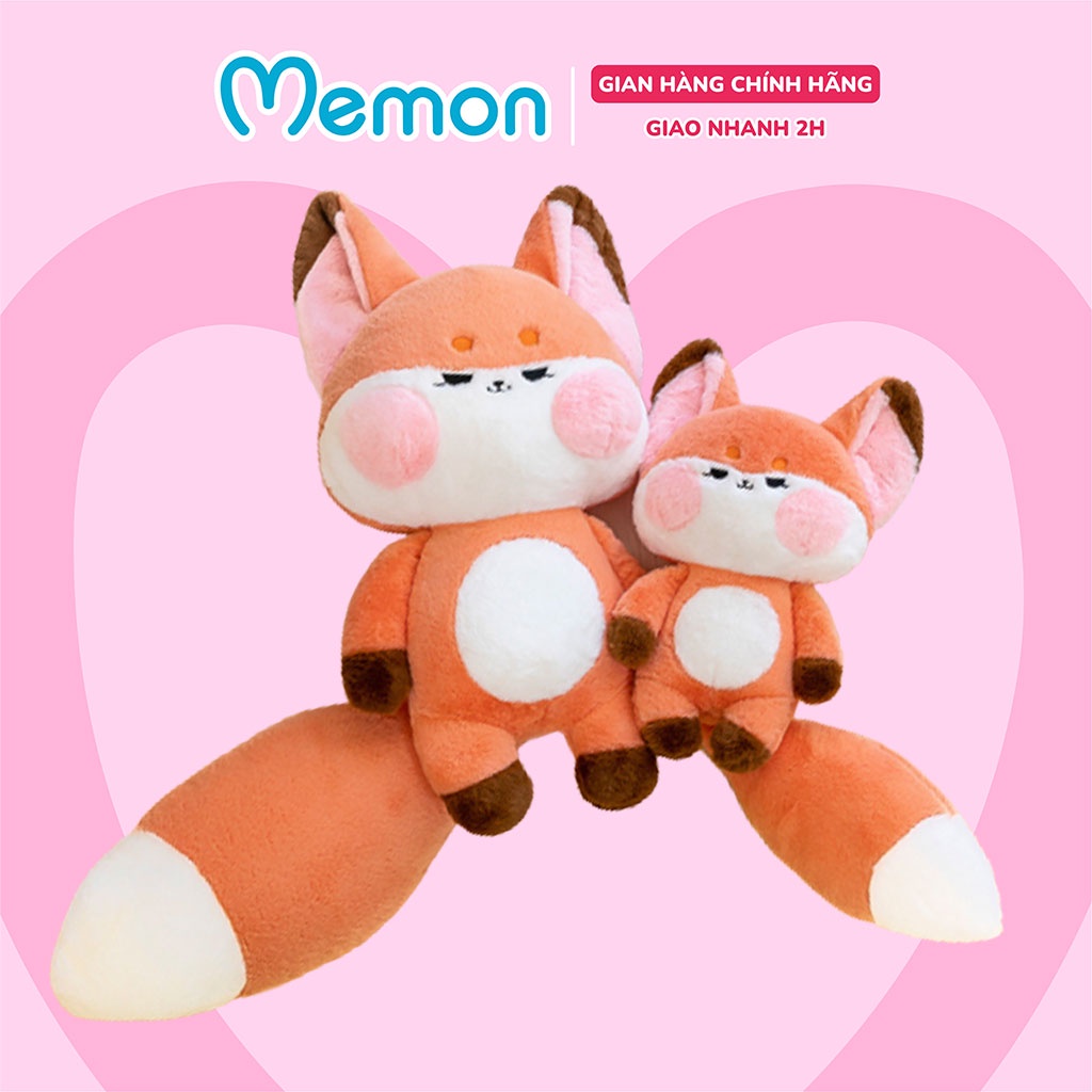 Gấu Bông Cáo Má Hồng Đuôi Dài Cao Cấp Memon | Shopee Việt Nam