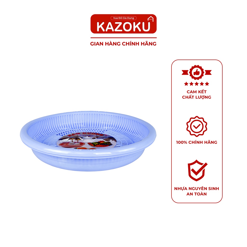 Khay Úp Ly Nhựa Tròn Nam Dương (26cm x 4cm) - Vua Đồ Gia Dụng Kazoku [ULT]