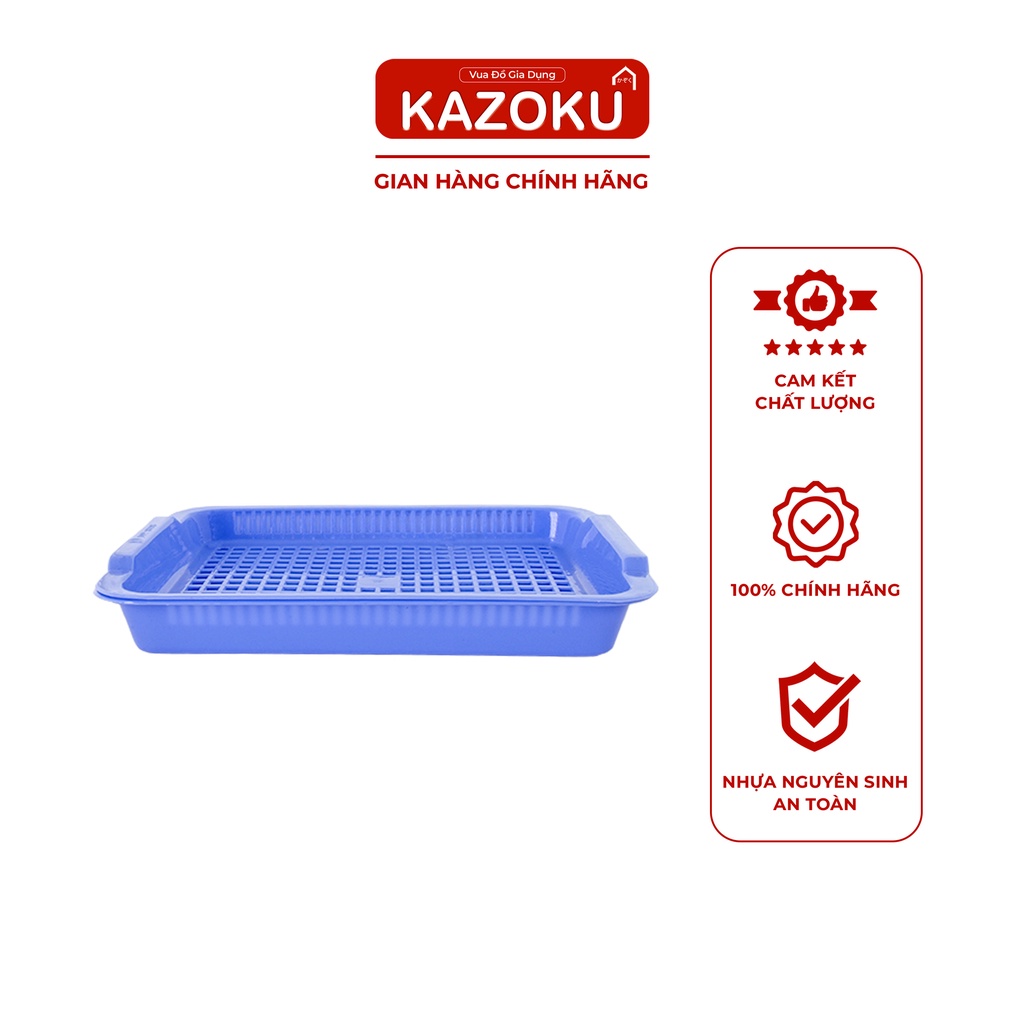 Khay Úp Cốc Nhựa Hình Chữ Nhật Kazoku ( Vàng Trứng gà, Đỏ, Dương, Ngọc) - [HPULVN & HPULVL]