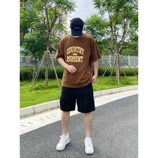 Bộ Hè Nam Thể Thao COUNTRY Dáng Rộng BASSIC Cá Tính, Áo Kèm Quần Cotton Mềm Mịn Thấm Hút Mồ Hôi Tốt