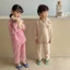 Đồ bộ bé trai và đồ bộ bé gái pijama kẻ caro cộc tay và dài tay TB120 TN121 TB299
