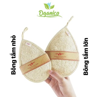 Bông tắm xơ mướp tắm chà lưng kỳ ghét tẩy tế bào chết body handmade oganico