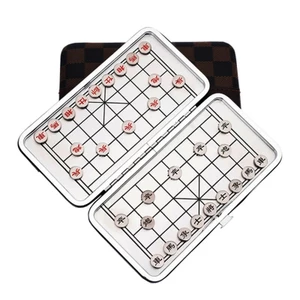 Bàn Cờ Tướng Mini Nam Châm 2 Mặt Siêu Hot - Cờ Tướng Nam Châm Bỏ Túi Chất Liệu Inox Không Gỉ Quân Cờ In Sắc Nét
