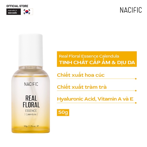 Ảnh Tinh chất dưỡng ẩm, phục hồi da Nacific Real Floral Essence Calendula 50ml 1