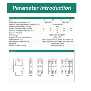 Chống sét lan truyền cho nguồn điện AC 220V loại tốt chính hãng FEEO 20KA / 40 KA