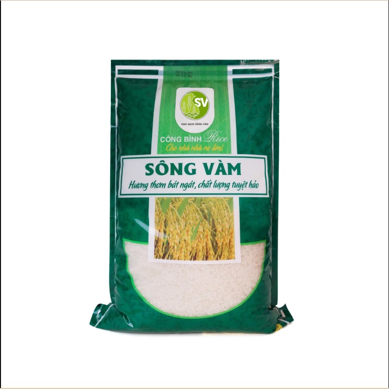 Gạo Sạch Sông Vàm Rice (gạo Đài thơm 8) dẻo mềm, ngọt thơm, gạo đặc sản ...