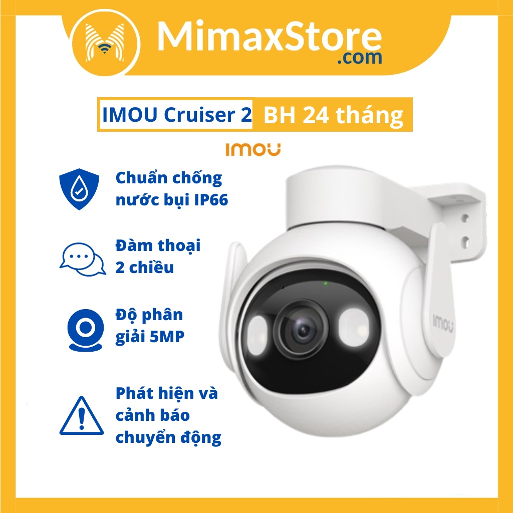 [Hoả Tốc-HCM] Camera Wifi Ngoài Trời IMOU Cruiser 2 Độ Phân Giải 5MP ...