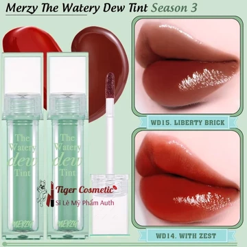 [New - Season 3] Son Tint Bóng Dạng Thạch, Bền Màu, Lâu Trôi Cho Đôi Môi Căng Mọng, Ẩm Mịn Merzy The Watery Dew Tint 4g