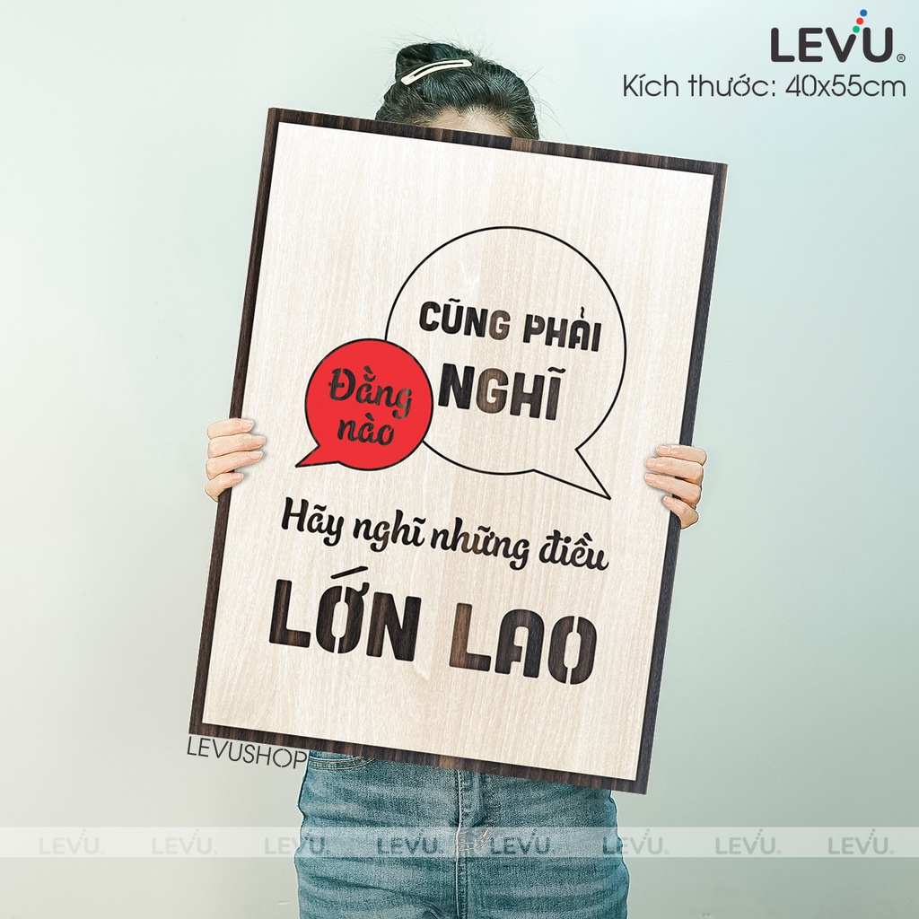 Tranh Slogan Tạo Động Lực LEVU069 động viên tinh thần khởi nghiệp