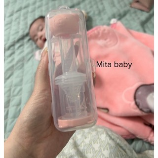 Bộ dụng cụ cho bé uống thuốc chống sặc, ống bón sữa hình gấu có hộp đựng