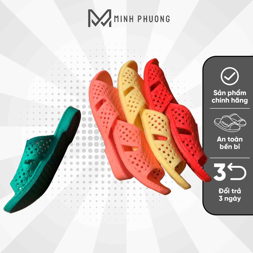 Dép nhựa đi trong nhà, déo đi trong nhà cho nam nữ,dép tổ ong người lớn màu vàng size to chất nhựa mềm/ mác đen