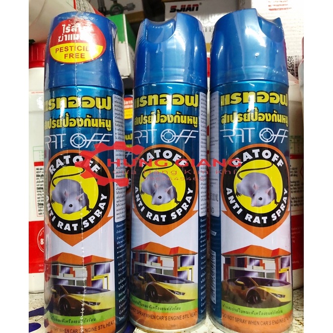 Chai Xịt Đuổi chuột RAT OFF Thái Lan 300ml CỰC HIỆU QUẢ DỄ SỬ DỤNG