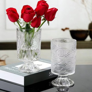 (Loại 1- Xịn nhất) Bình hoa thủy tinh dạng ly lớn De'cor 90, lọ hoa thủy tinh cao cấp sang trọng