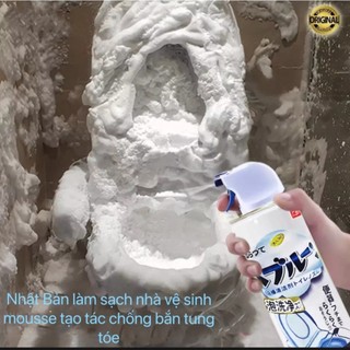 Chai xịt bọt tuyết vệ sinh đa năng toilet,bồn tắm, lau bóng gương, lâu bóng inox v.v...