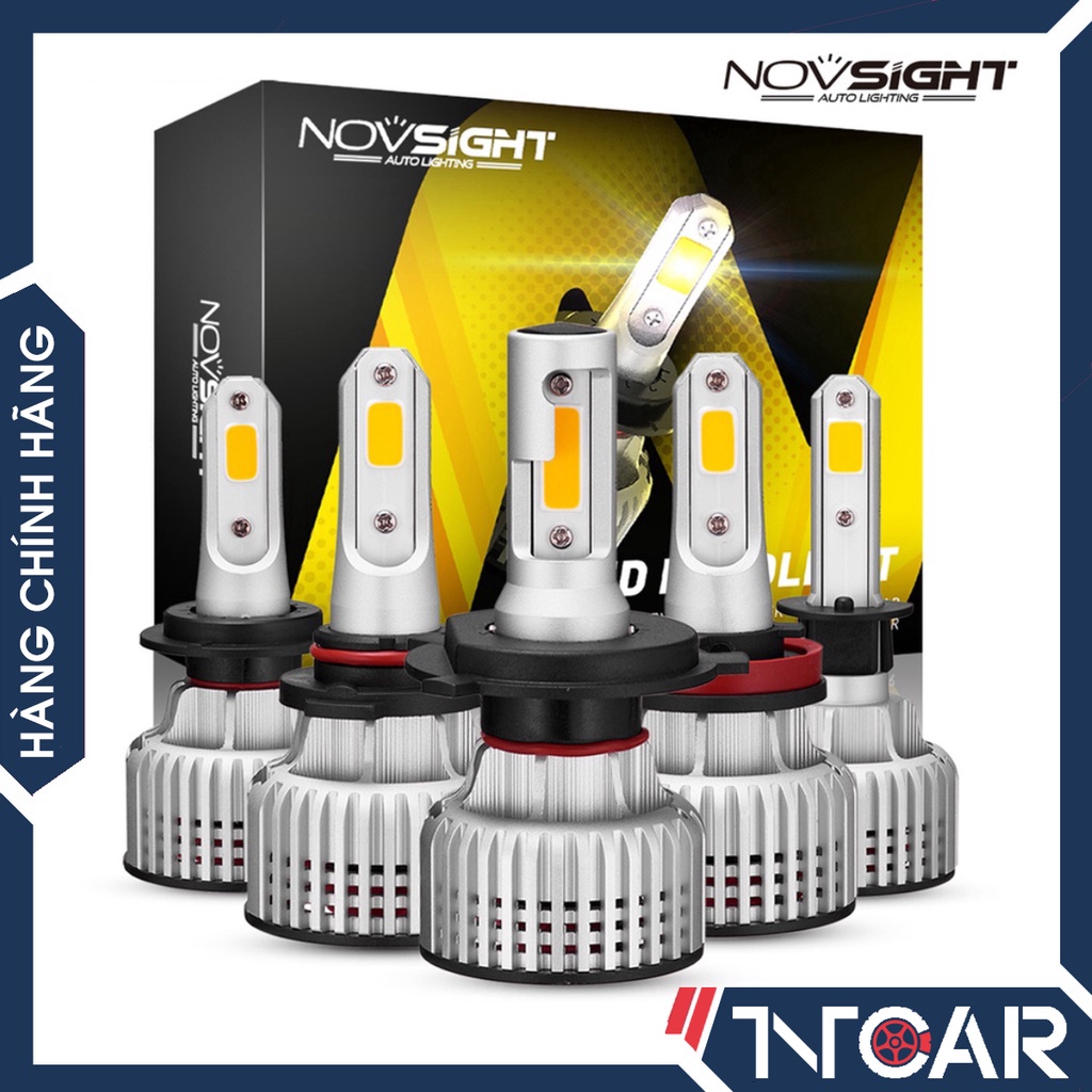 Bộ đèn Led ô tô pha/cos/gầm ánh sáng vàng Novsight N12Y - 3000K - 72W ...