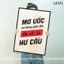 Tranh Slogan khẩu hiệu LEVU116: Mơ ước mà không phấn đấu thì chỉ là hư cấu