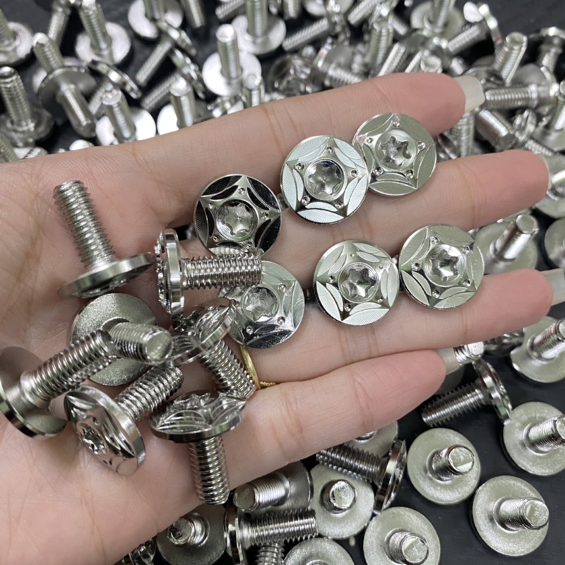 Ốc áo 6li dù inox 304 chuyên bắt dàn áo , ốp pô, cate..các dòng xe ...