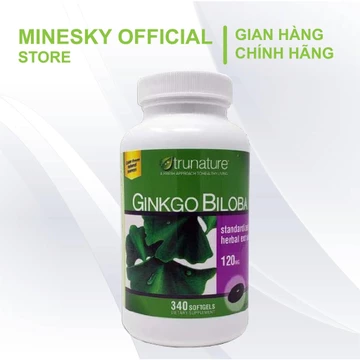 Viên uống bổ não Ginkgo Biloba 340 viên của Mỹ, hỗ trợ chăm sóc sức khỏe não bộ