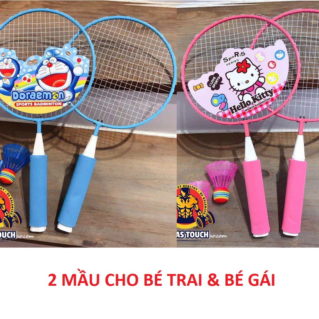 Bộ vợt cầu lông trẻ em kèm 2 quả cầu giúp bé phát triển thể chất và phản xạ tốt