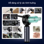 Máy hút bụi thổi khí nén không dây 4 trong 1 cầm tay nhỏ gọn làm sạch bàn phím máy tính/ xe hơi — ảnh 5