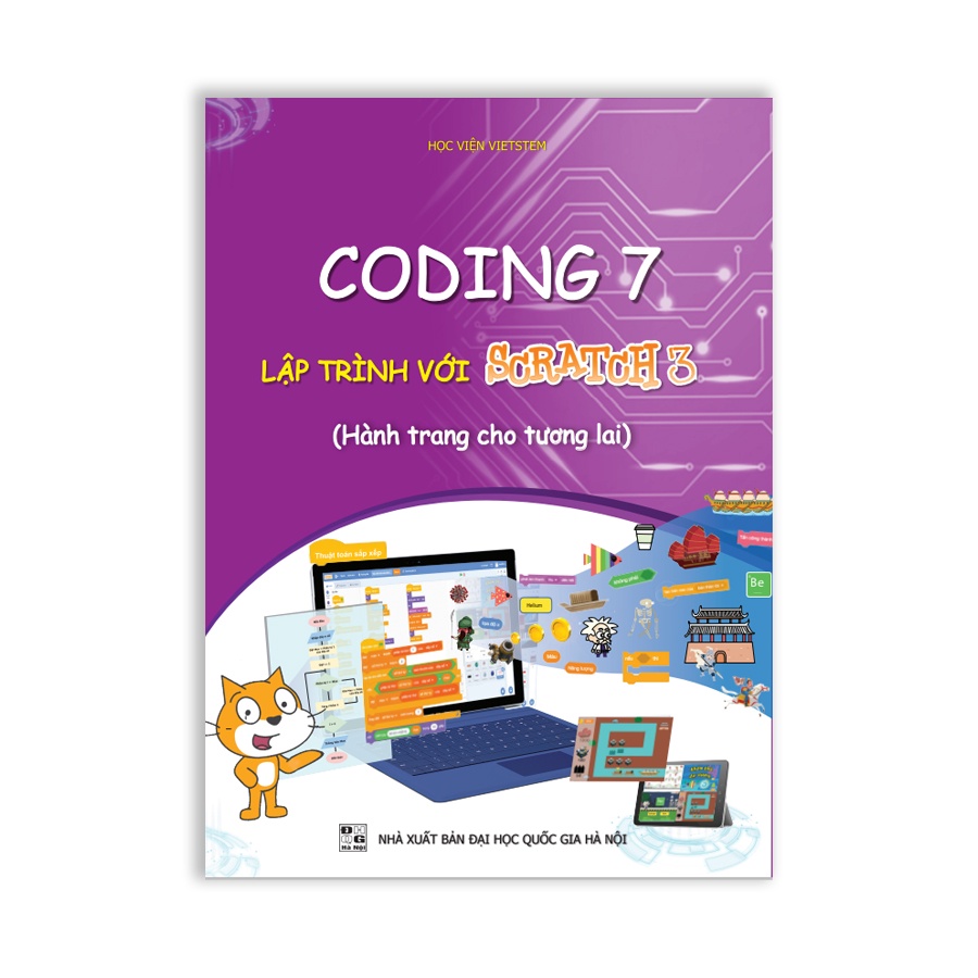 [Mã BMLTB35 giảm đến 35K đơn 99K] Sách Coding 7 lập trình với Scratch 3