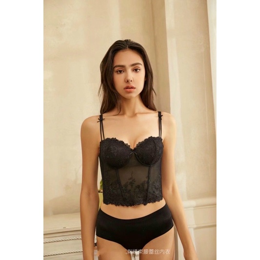 Áo Lót Nữ Ren Croset Bản To Cúp Nâng Ngực-chống cuộn 1029