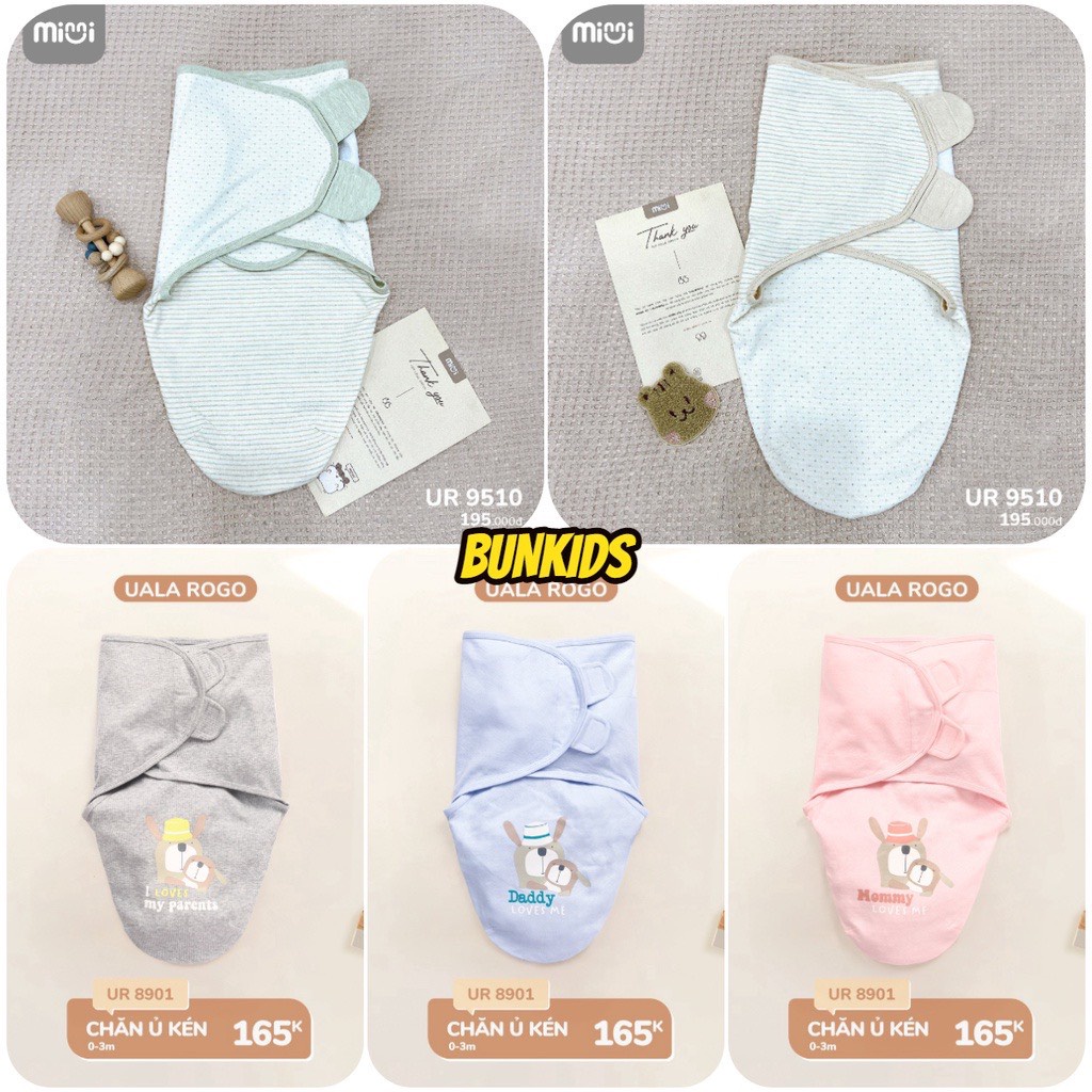 UALA ROGO Ủ kén sơ sinh vải Cotton USA co giãn thấm hút mồ hôi tốt bé ...