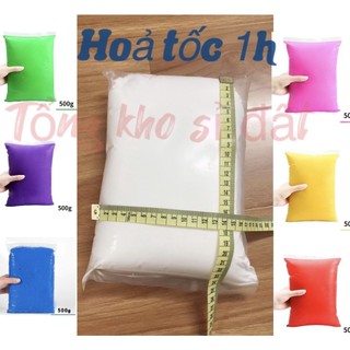 (LẺ=SỈ)Đất sét siêu nhẹ tự khô 500gr - Hàng đủ cân, túi phồng tô