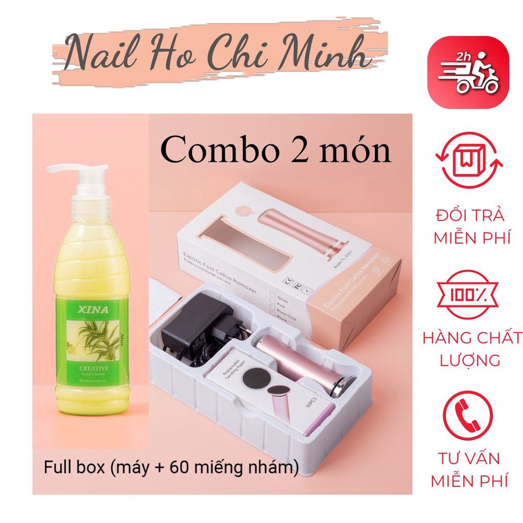 Combo 2 món Máy Chà Và Kem Mềm Da