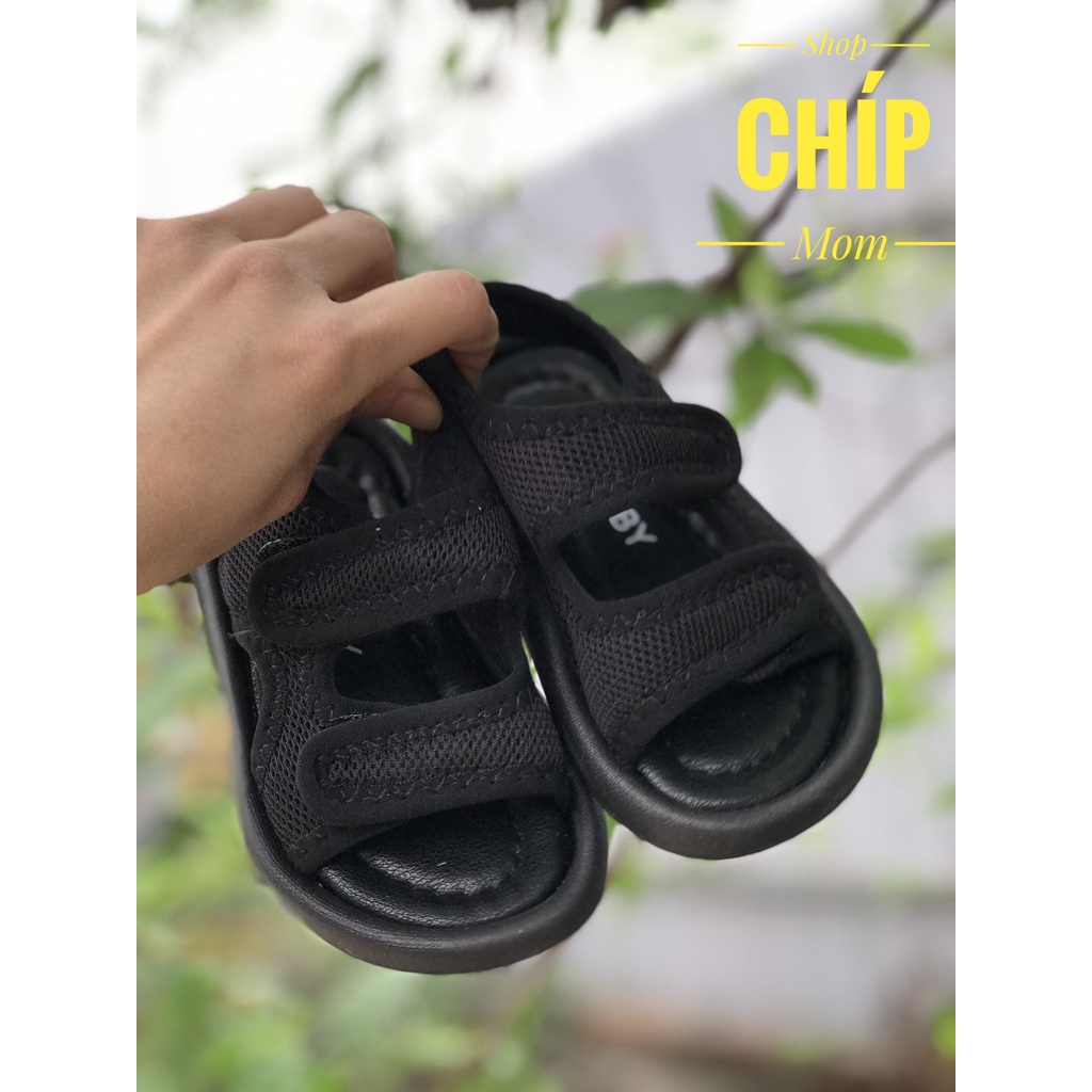 sandal bé trai dép quai hậu cho bé gái từ 1 tuổi quay ngang vải dán tùy chỉnh độ dài êm chân mẫu mới nhất năm V127