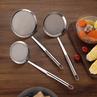 Muôi lọc dầu INOX 304 đồ dùng bếp bền vững, Muỗng lọc vớt bọt bằng thép không gỉ tiện ích cho người làm bếp