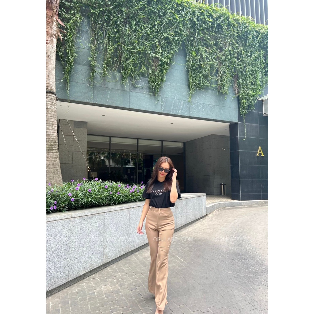 Orli Label -  Quần tây ống loe thiết kế - High Rise Pants