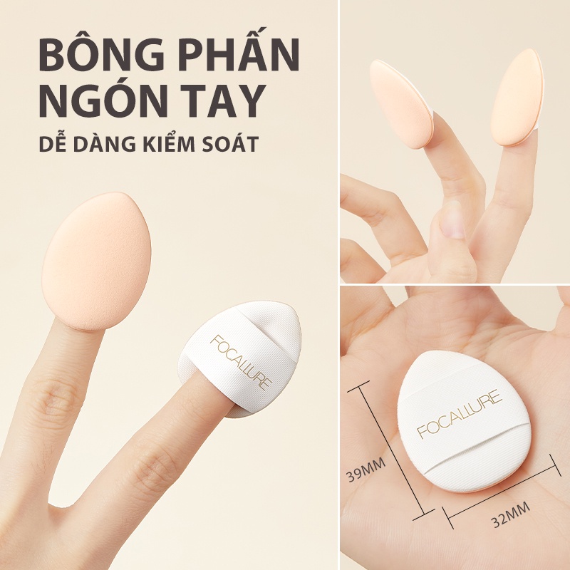 Bông Mút Trang Điểm Mini Mềm Mại Focallure Make-up Puff T03