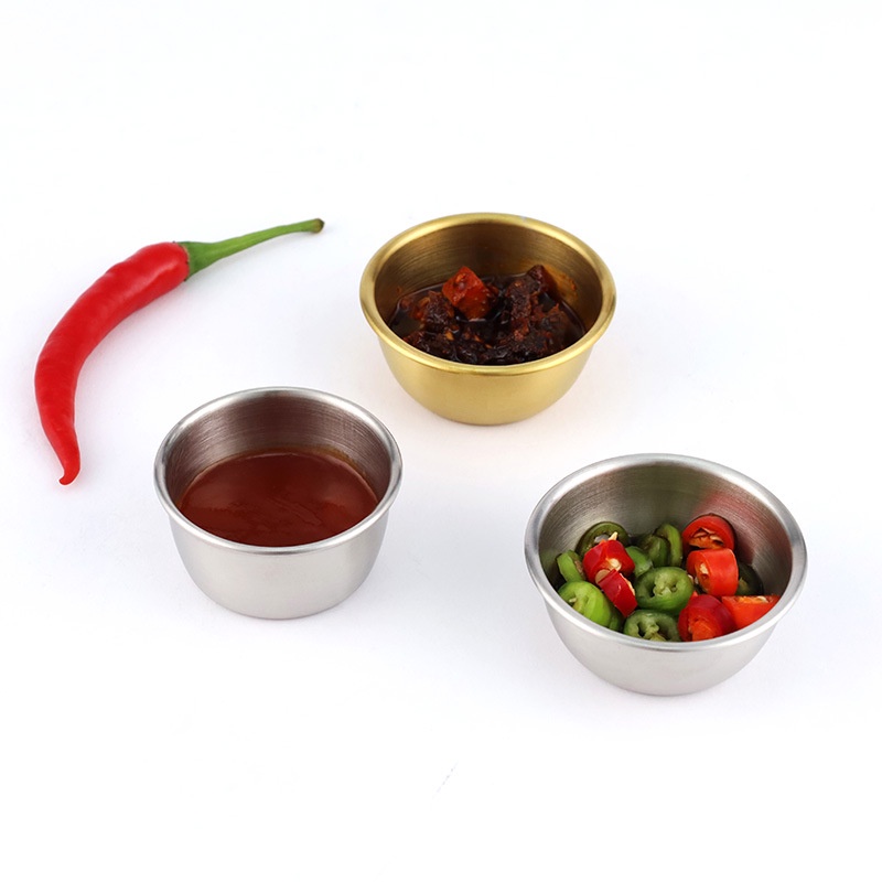 Chén nước chấm TINOX Bát inox nhỏ Cốc vàng đựng dụng cụ y tế spa nước ...