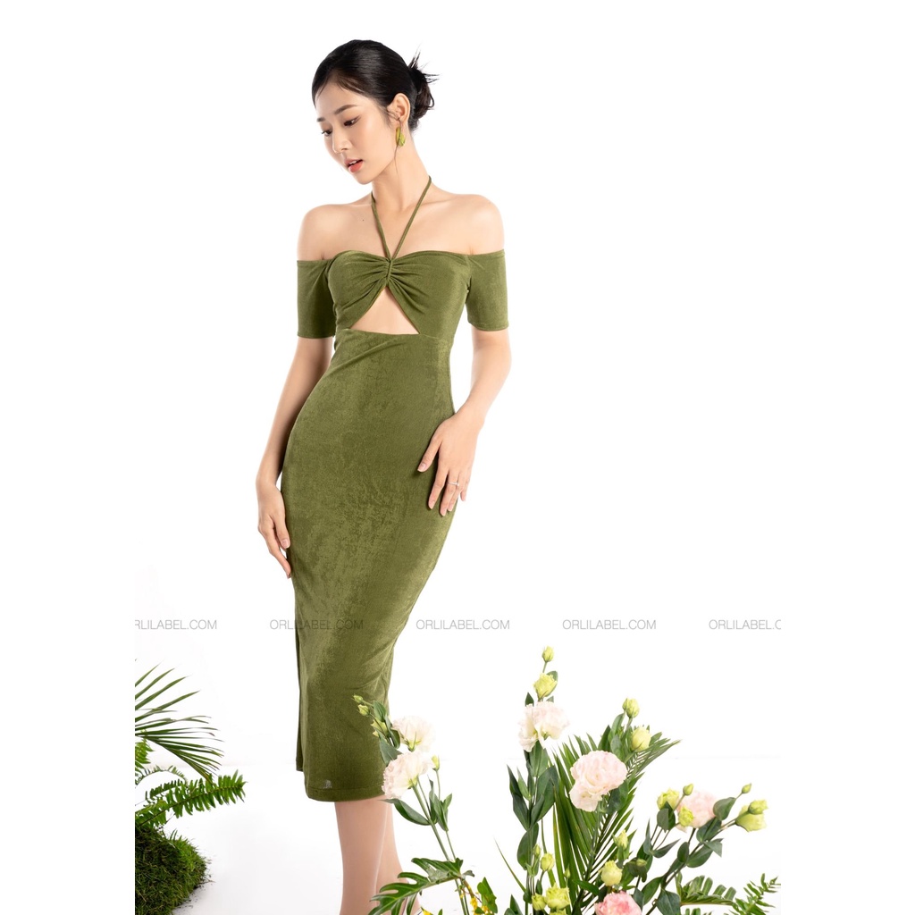 Halia Dress - Đầm body thun kiểu ngực - ORLI LABEL