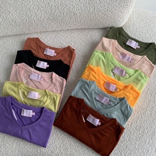 Tee0810 Tee v-neck • Form suông nhẹ nhiều màu MIDDUA