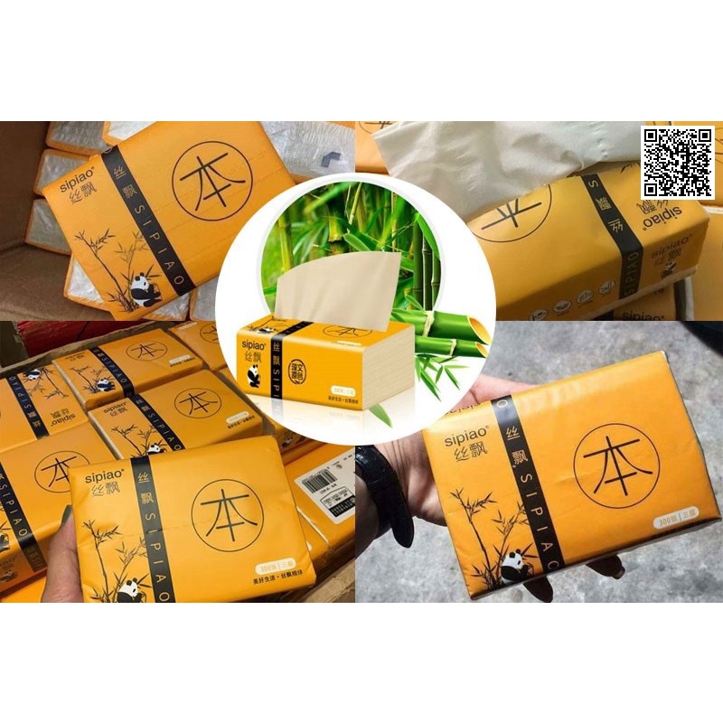 Túi 10 Gói Khăn Giấy Gấu Dày Dặn Siêu Dai Phù Hợp Cho Gia Đình